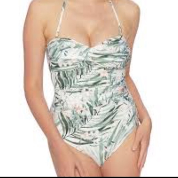 Athena strapless bandeau one piece Swimsuit - Picture 4 of 5